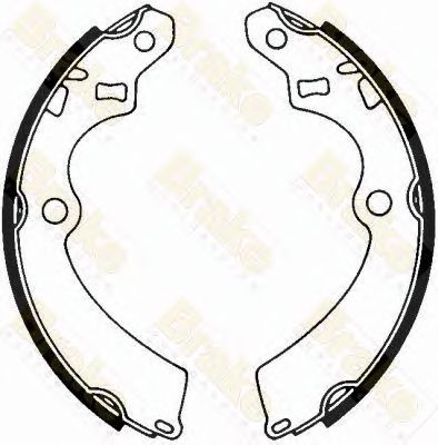 BRAKE ENGINEERING sh2242 -  Комплект тормозных колодок